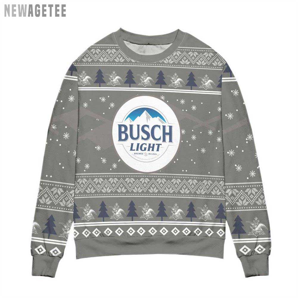 Busch Light Beer Ugly Christmas Sweater Gift Xmas