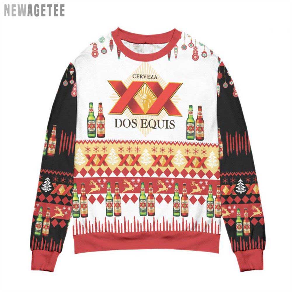 Cerveza Dos Equis Xx Lager And Amber All Over 3d Print Ugly Christmas Sweater Gift Xmas