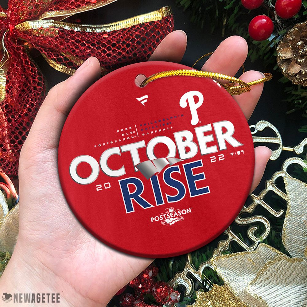 Philadelphia Phillies 2022 Postseason October Rise Mlb Christmas Ornament Holiday Gift