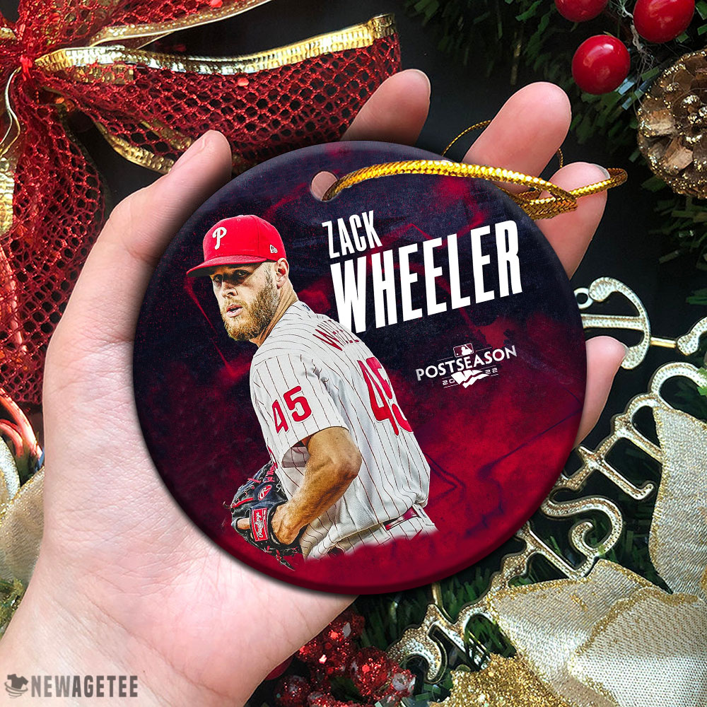 Zack Wheeler Philadelphia Phillies 2022 Postseason October Rise Christmas Ornament Decoration