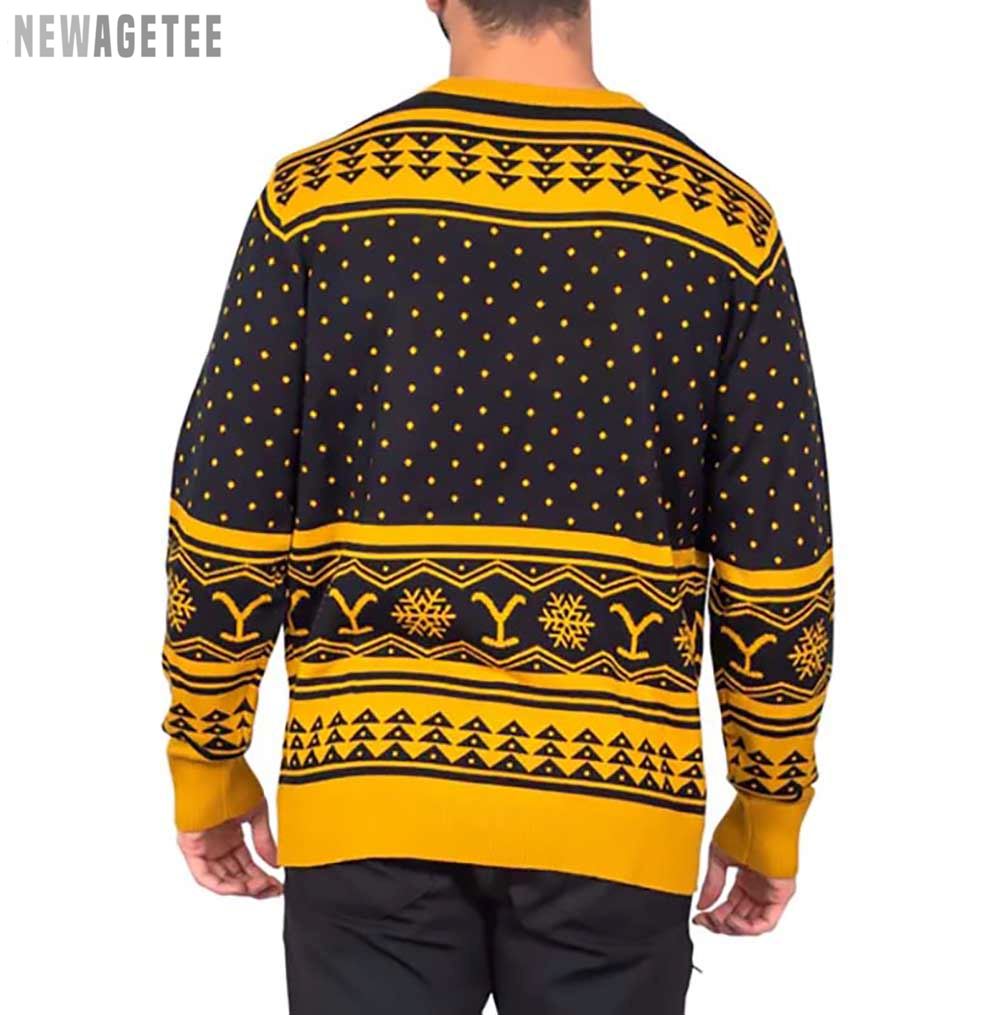 Dutton Ranch Yellowstone Classic Ugly Christmas Sweater Knitted Sweater