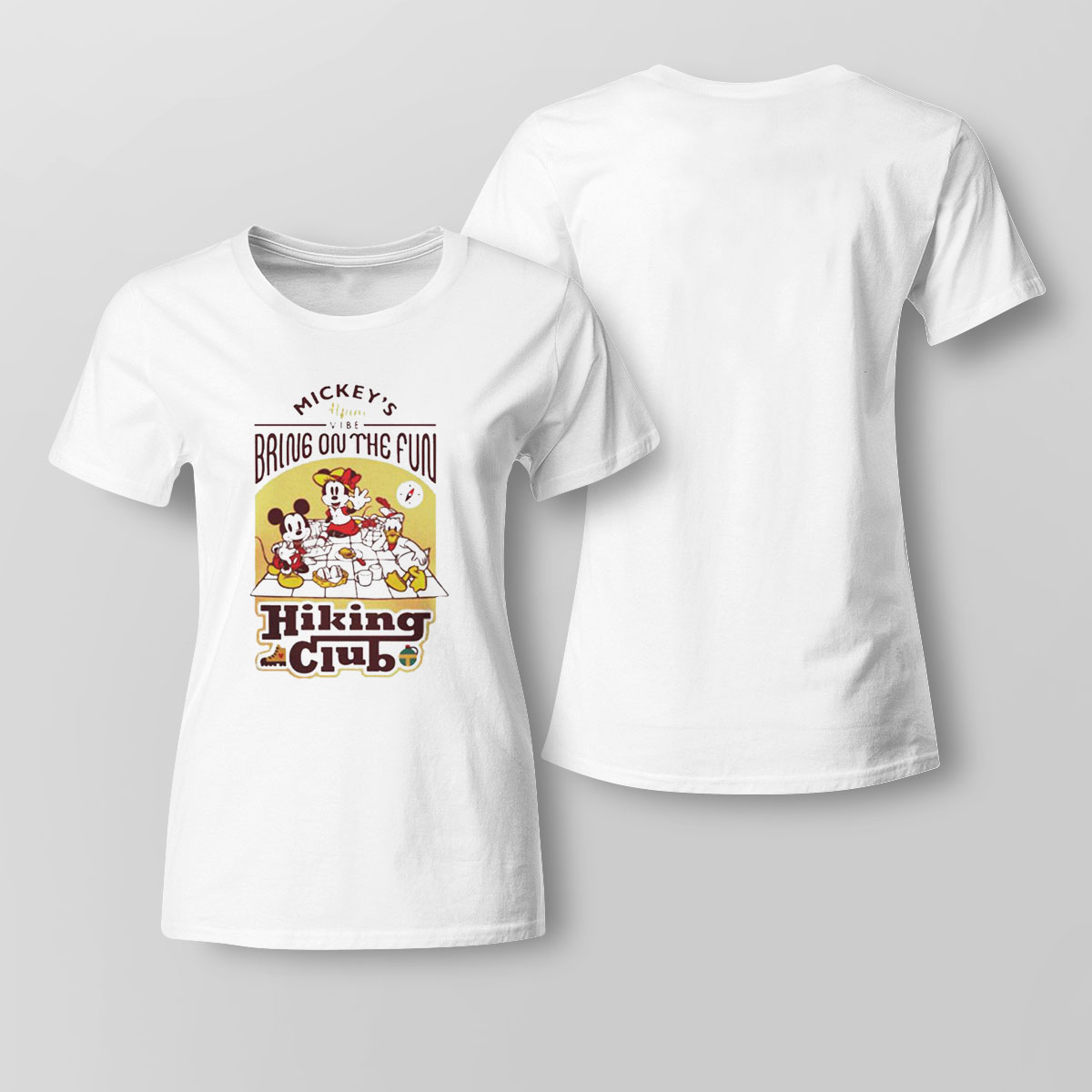 Bring On The Fun Hiking Club Mickey Mouse Shirt