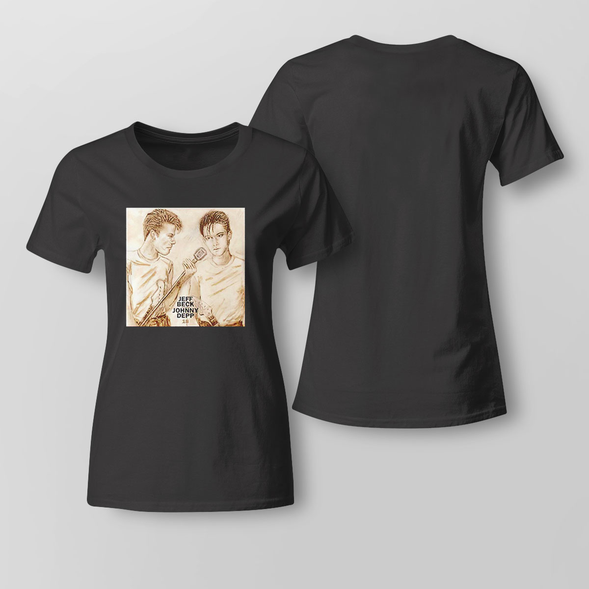 Jeff Beck Johnny Depp Shirt Sweatshirt, Tank Top, Ladies Tee