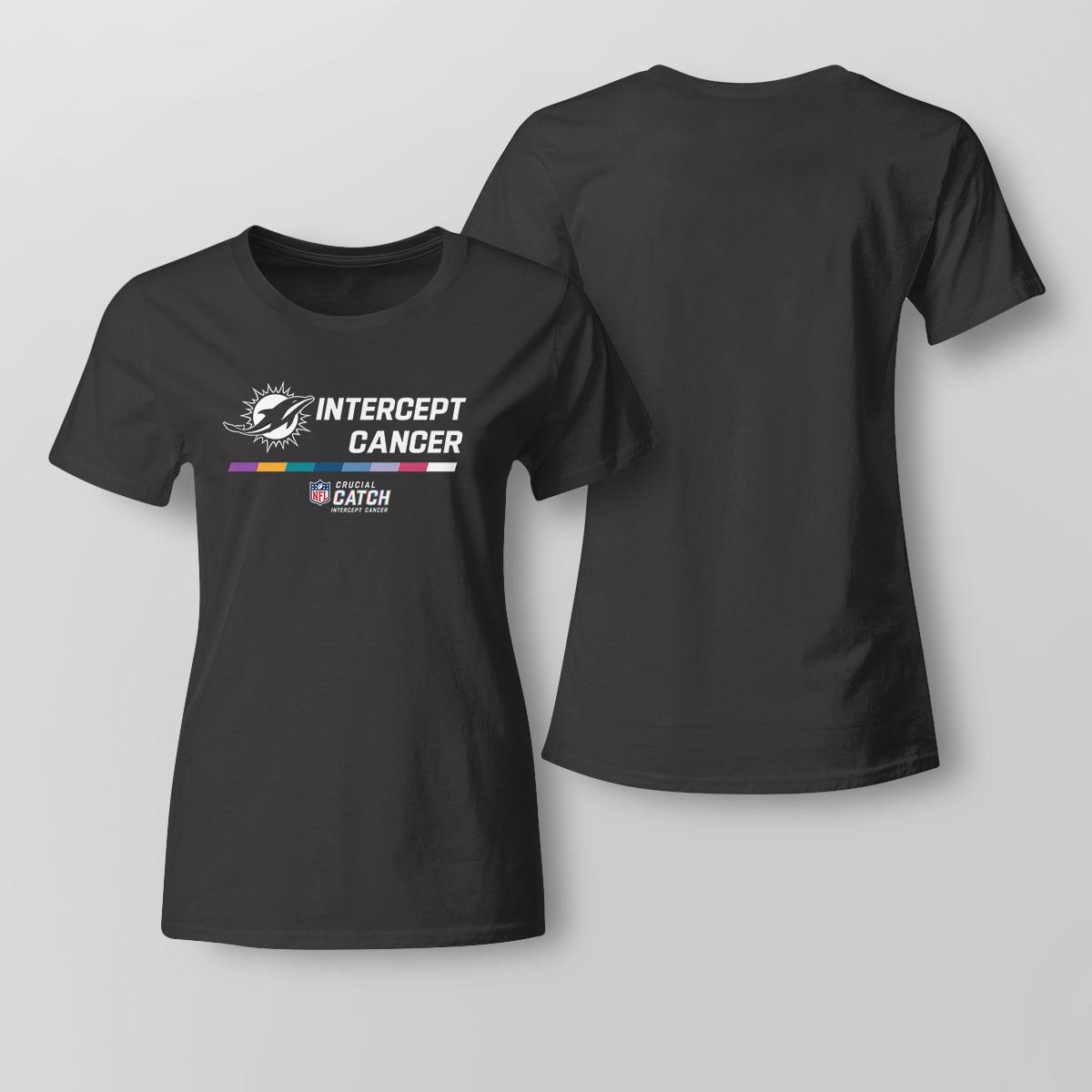 Miami Dolphins 2022 Nfl Intercept Cancer Crucial Catch Therma Performance Pullover Hoodie T-shirt Sweatshirt, Tank Top, Ladies Tee