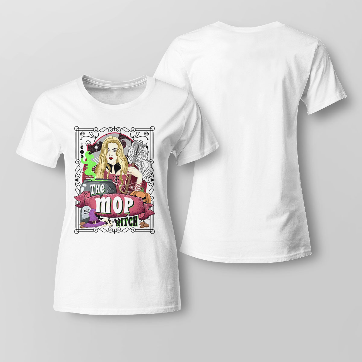 The Mop Witch Tarot Card Hocus Pocus Shirt Hoodie, Long Sleeve, Tank Top