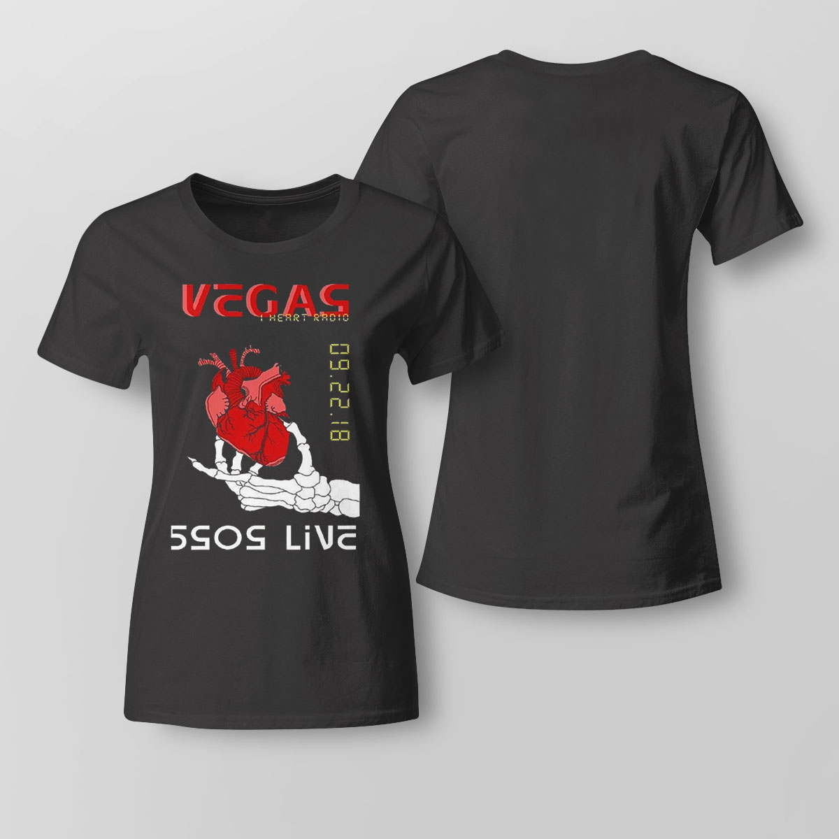 Vegas 5sos Art 5 Seconds Of Summer Tour Shirt Long Sleeve, Ladies Tee