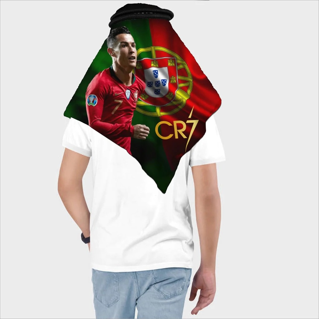 Portugal 2022 World Cup Keffiyeh Shemagh Wrap Headwear Scarf For Fan Football Gift