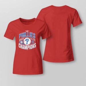 red Lady Tee Philadelphia Phillies 47 2022 National League Champions T Shirt