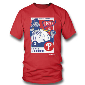 Philadelphia Phillies Bryce Harper National League Champions MVP 2022 T-Shirt
