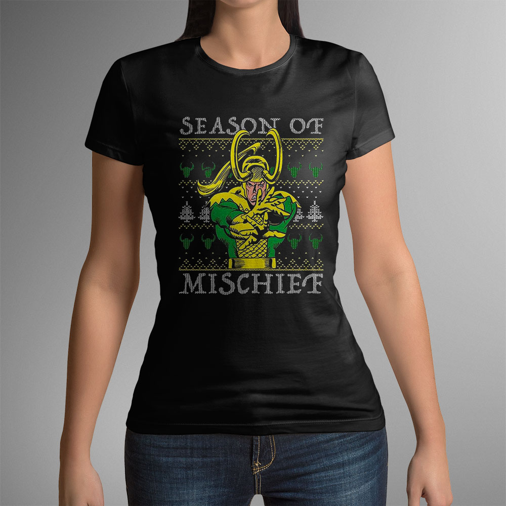 Marvel Loki Mischief Season Ugly Christmas Sweatshirt