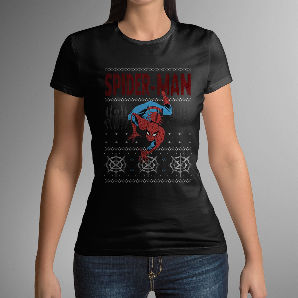 Marvel Spider Man Ugly Spidey Christmas Sweater T Shirt