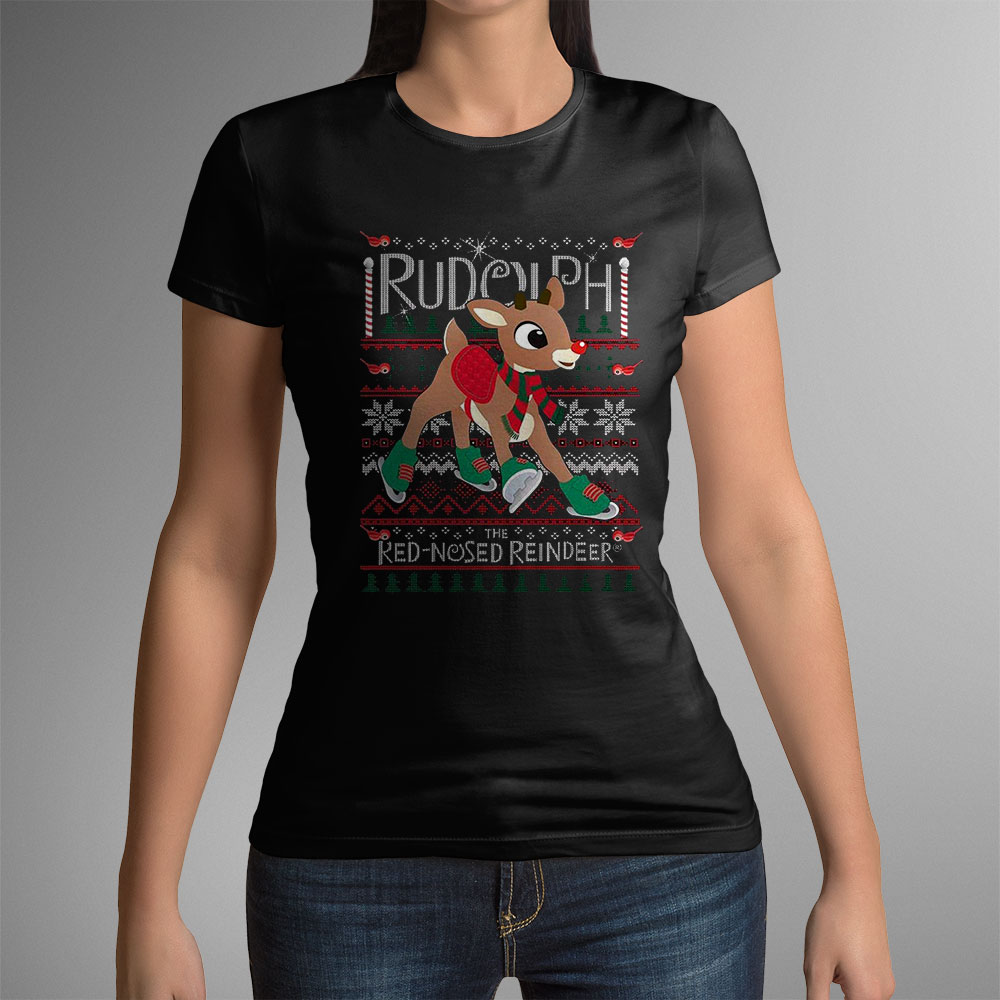 Rudolph The Red Nosed Reindeer Rudolph Ugly Crew Sweatshirt