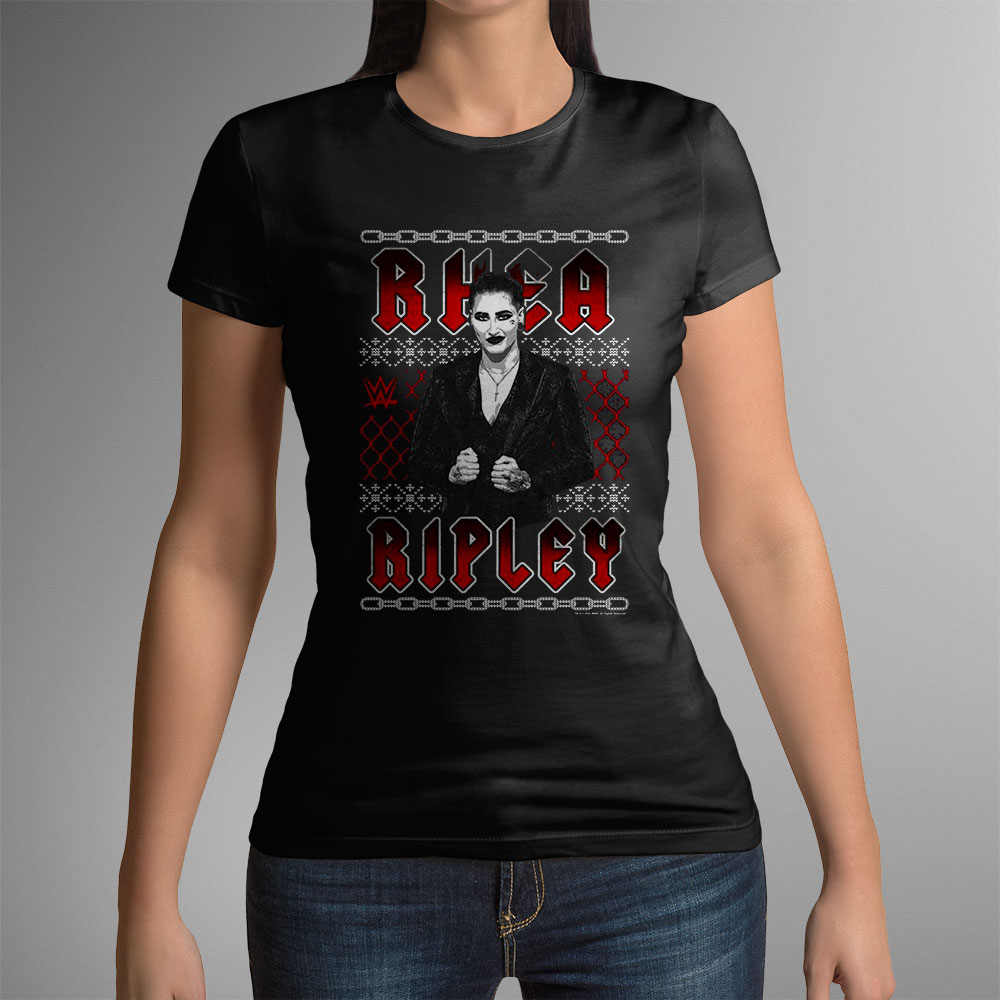 Wwe Rhea Ripley Ugly Christmas Sweatshirt