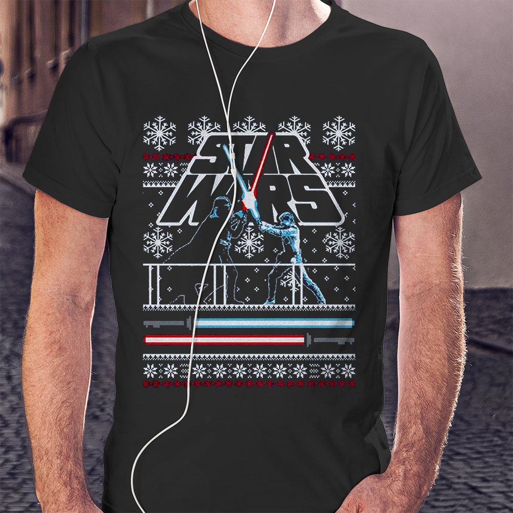 Star Wars Holiday Battle Ugly Christmas Girls Slouchy Sweatshirt