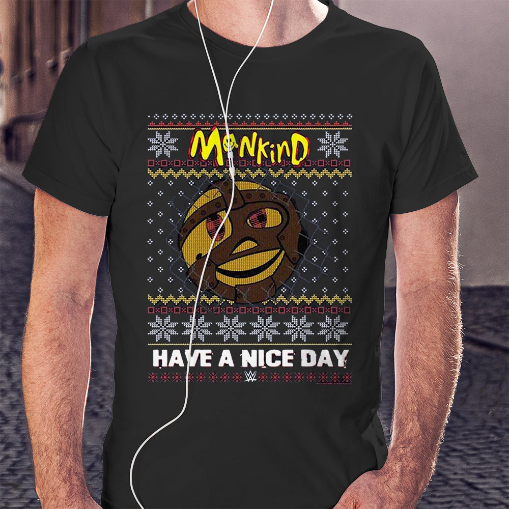 Wwe Mankind Happy Ugly Christmas Sweatshirt
