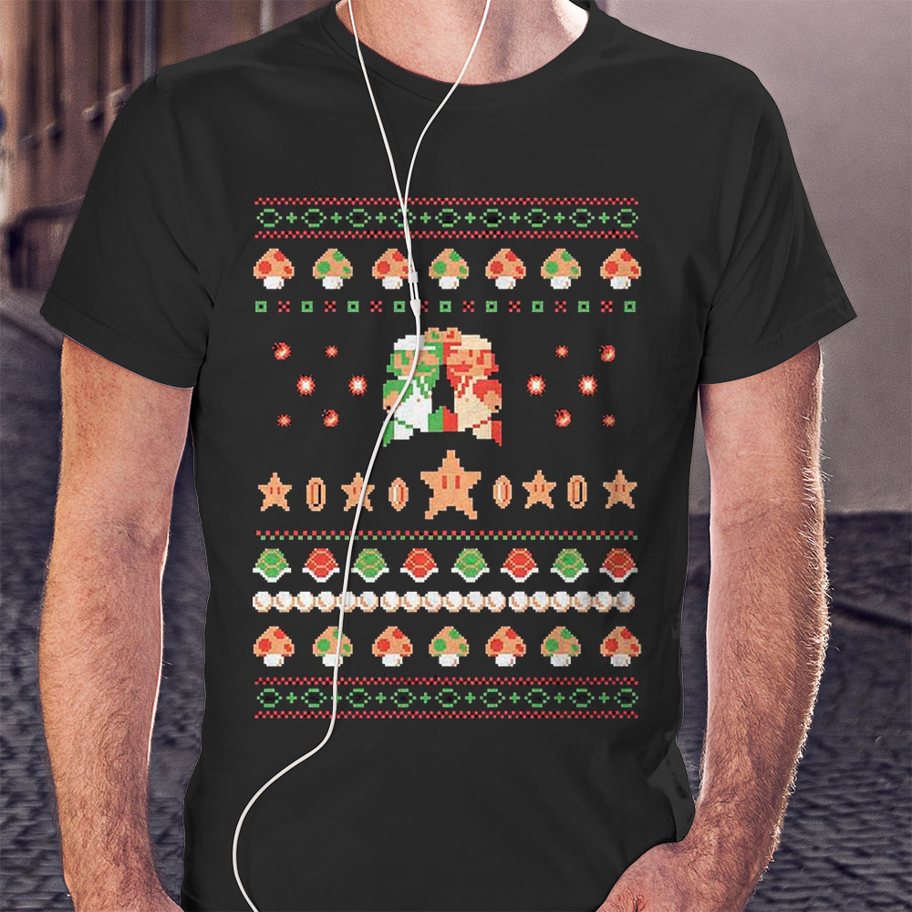 Nintendo Mario Holiday Friendship Ugly Christmas Sweatshirt