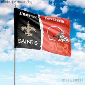 Custom House Divided NFL Garden Flag Football Teams