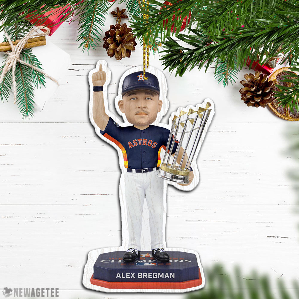 Alex Bregman Trophy Houston Astros 2022 World Series Champions Christmas Ornament Decoration