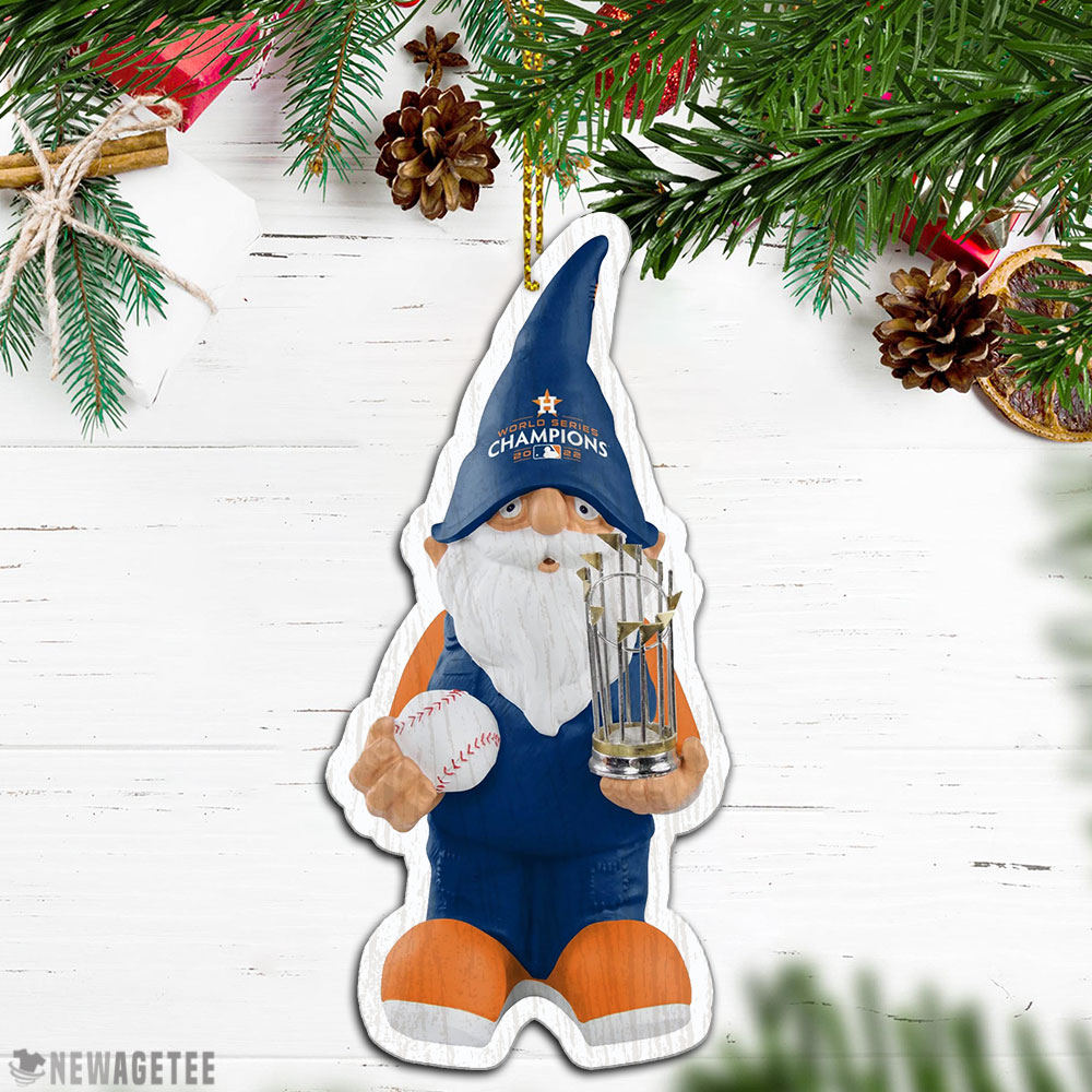 Gnome Houston Astros 2022 World Series Champions Christmas Ornament