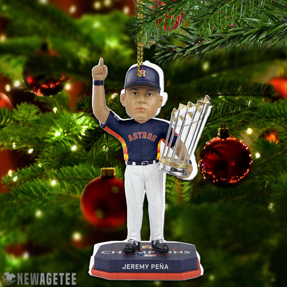 Jeremy Pena 3 Houston Astros Navy Uniform 2022 World Series Champions Christmas Ornament Xmas Tree Decor