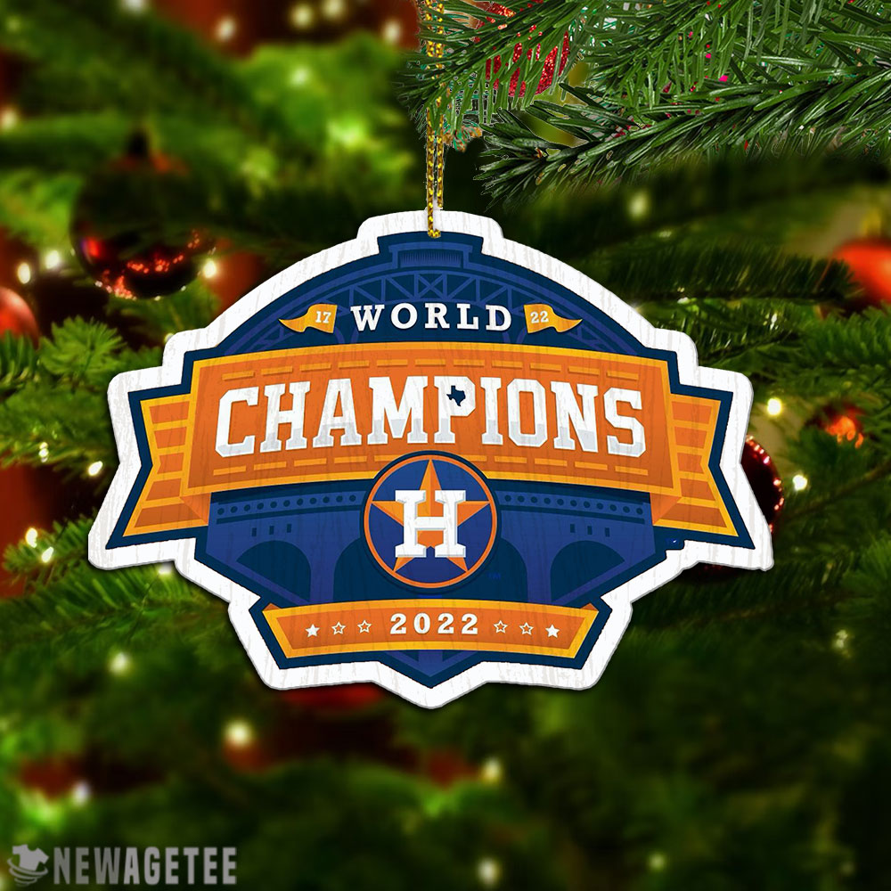 Official Logo Houston Astros 2022 World Series Champions Christmas Ornament Xmas Tree Decor