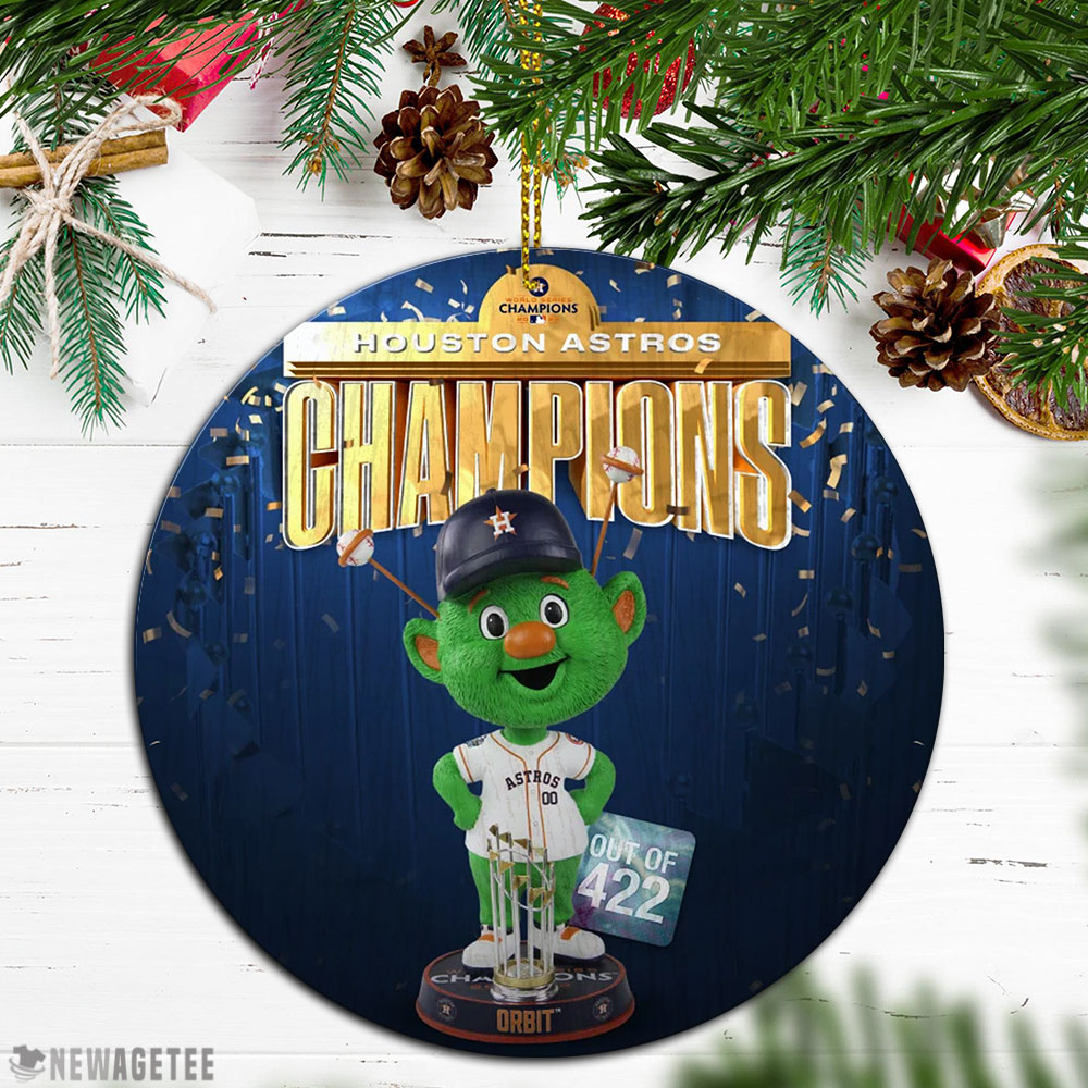 Orbit Trophy Houston Astros 2022 World Series Champions Keepsake Ornament Xmas Tree Decor
