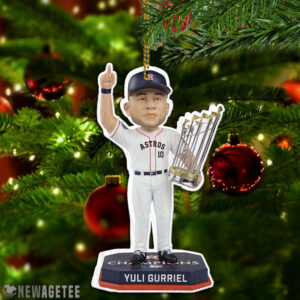 Yuli Gurriel Houston Astros 2022 World Series Champions Christmas Wood Ornament Xmas Tree Decor