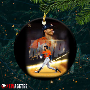 1 round ornament jeremy pena 2022 world series mvp houston christmas ornament