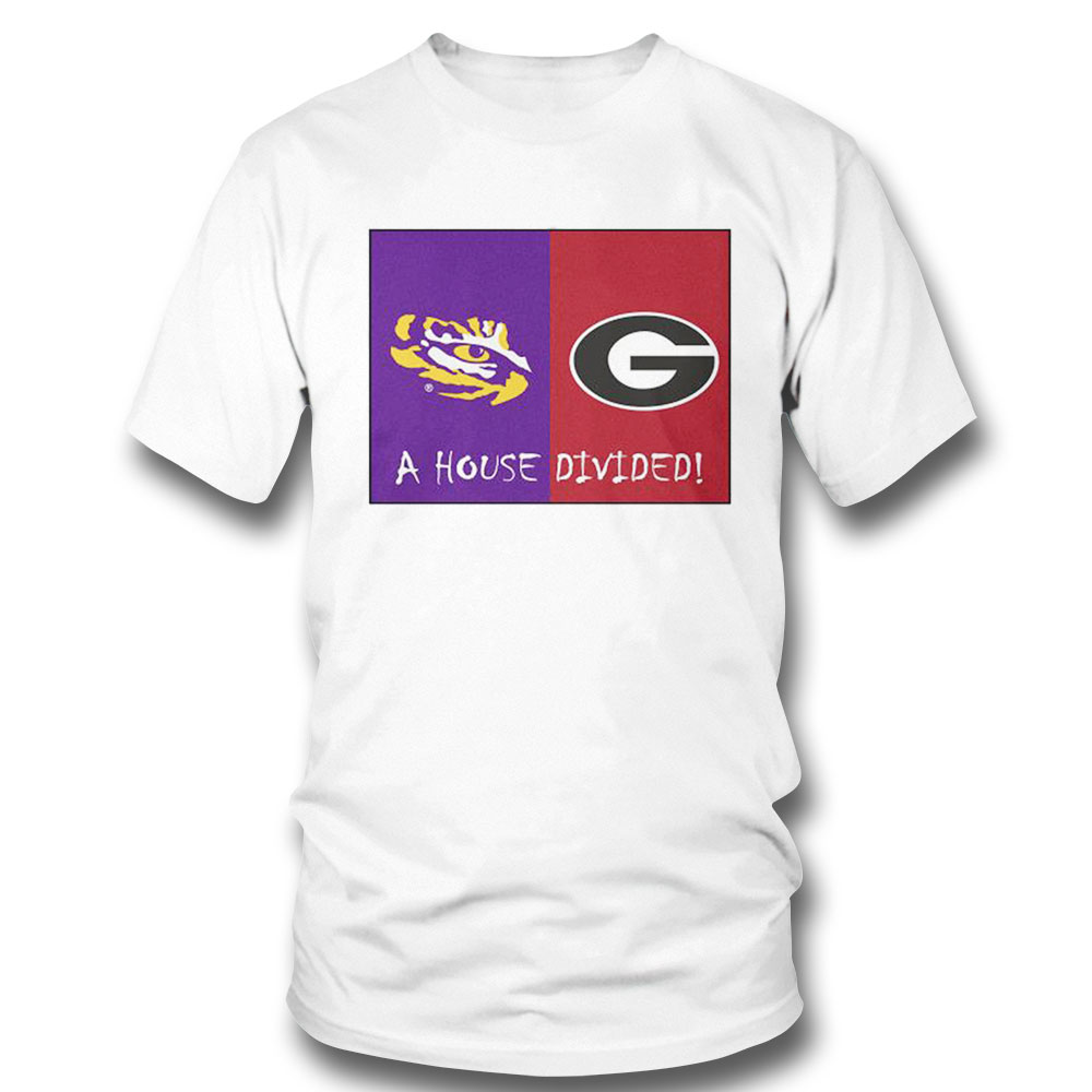 Lsu Tigers Vs Georgia Bulldogs A House Divided 2022 Shirt