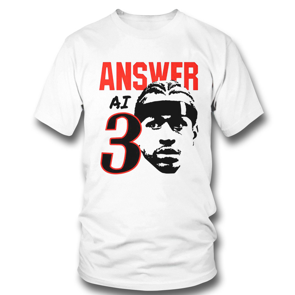 The Answer 3 The Ai Allen Iverson Basketball Hoodie Shirt