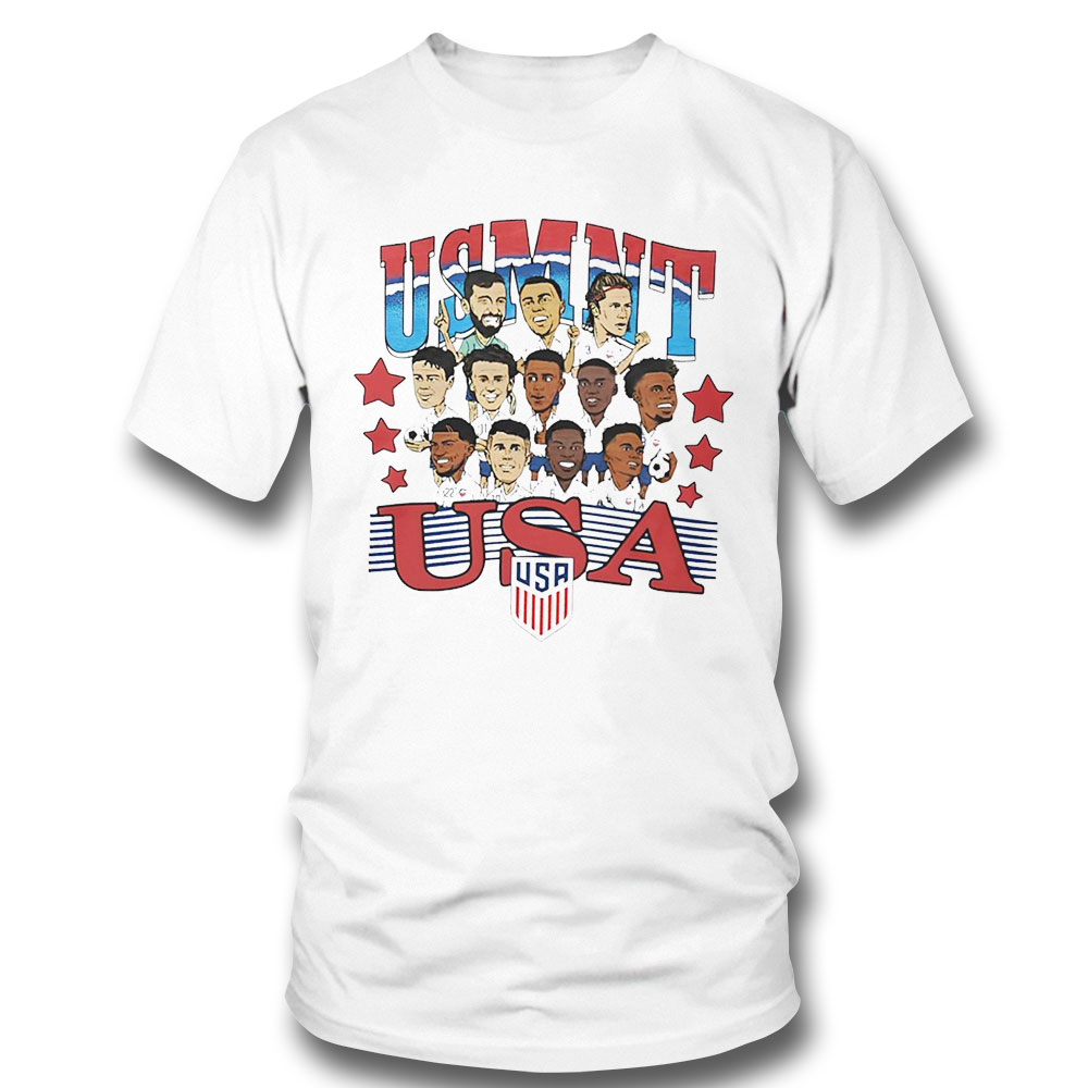 Usmnt Homage Usa Team Caricatures 2022 Shirt