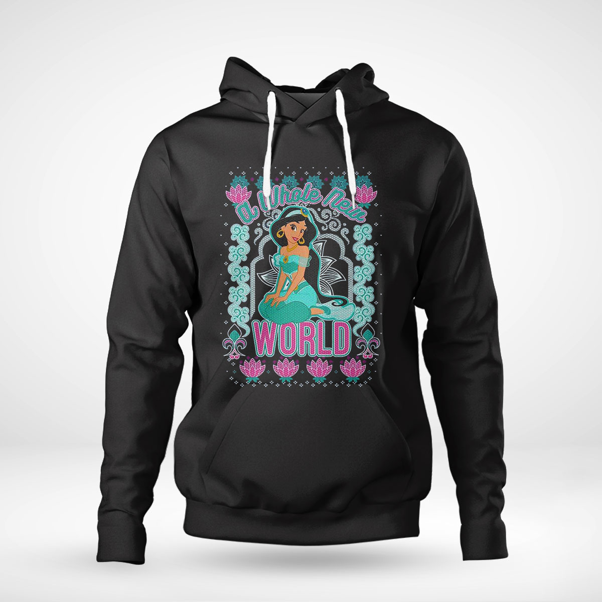 Disney Princess Jasmine World Ugly Christmas Shirt