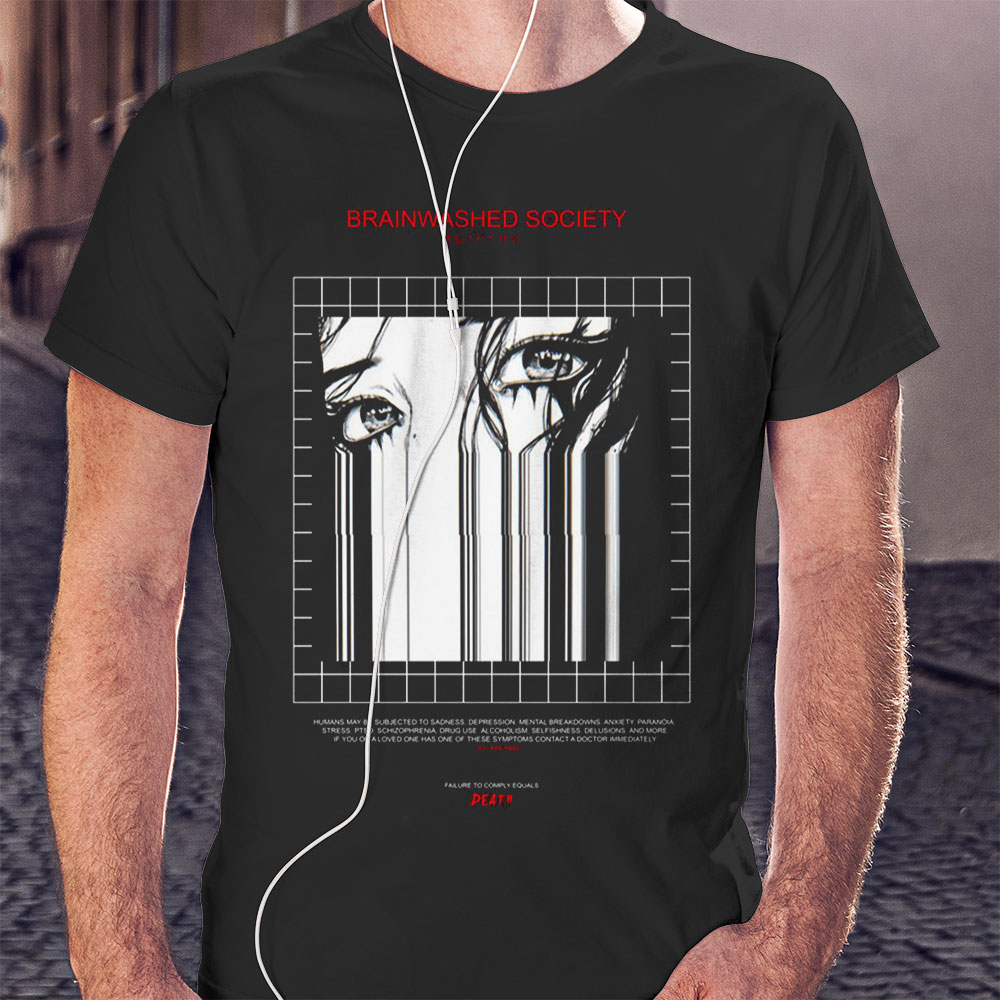Brainwashed Society Japanese Style Hoodie Shirt