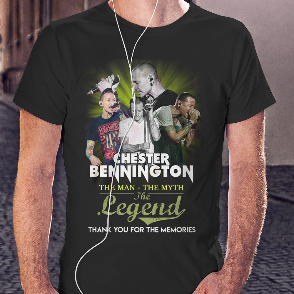Chester Bennington The Man – The Myth – The Legend Thank You For The Memories T-shirt