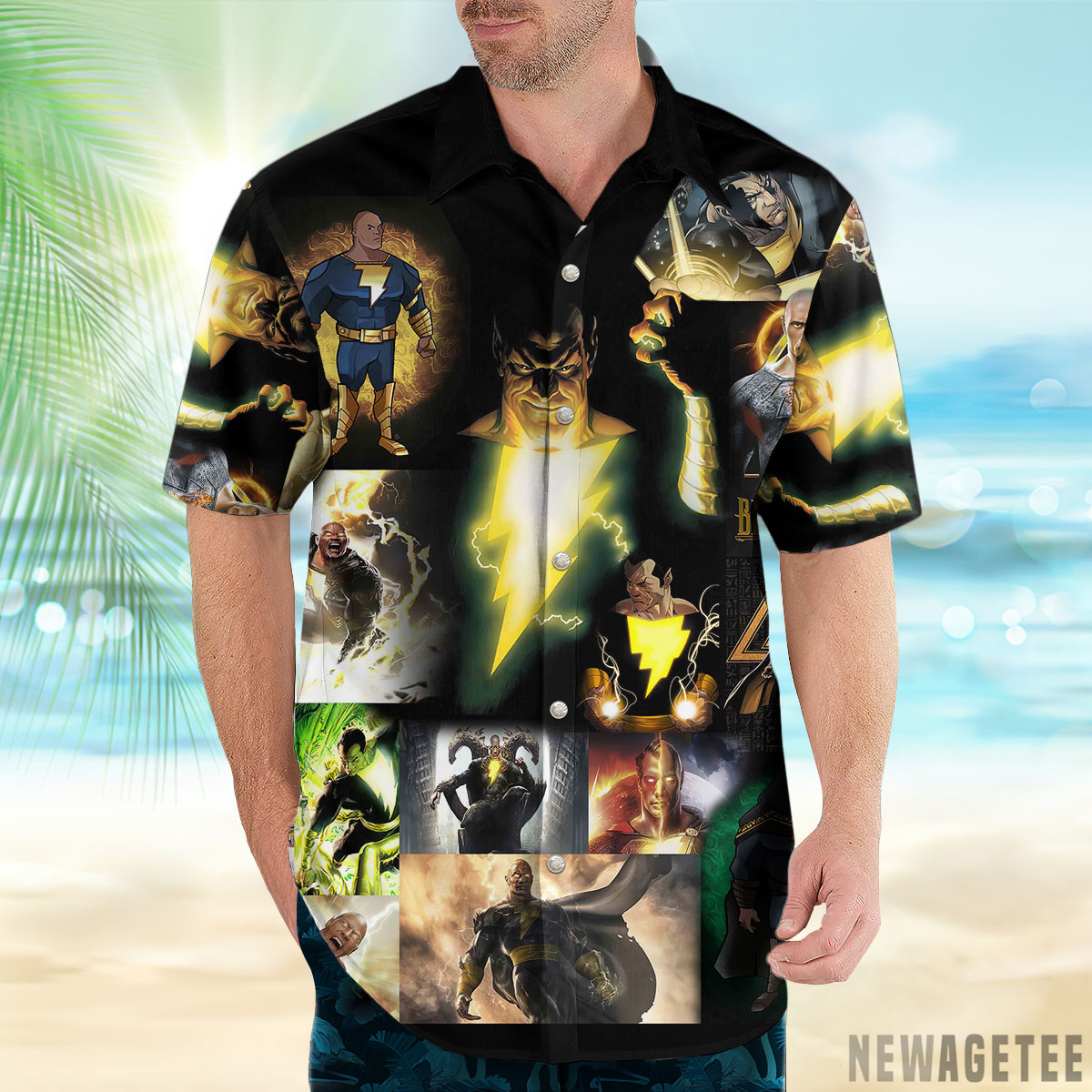 Black Adam Movie Hawaiian Shirt and Shorts