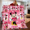 Personalized Disney Minnie Mouse Plush Baby Blanket