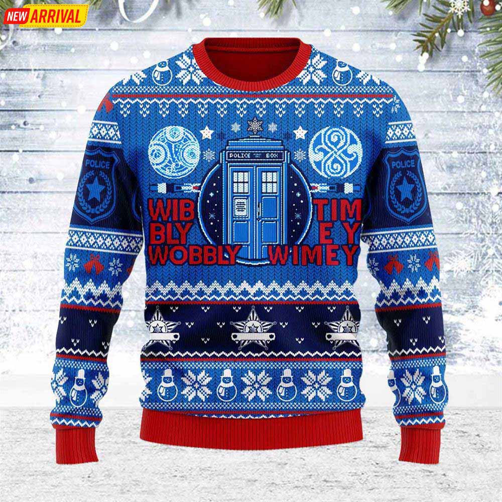A Timey Wimey Ugly Christmas Sweater