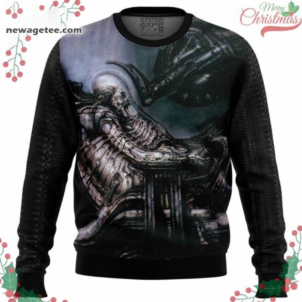 Alie Predator Space Jockey Uscss Nostromo Ugly Christmas Sweater