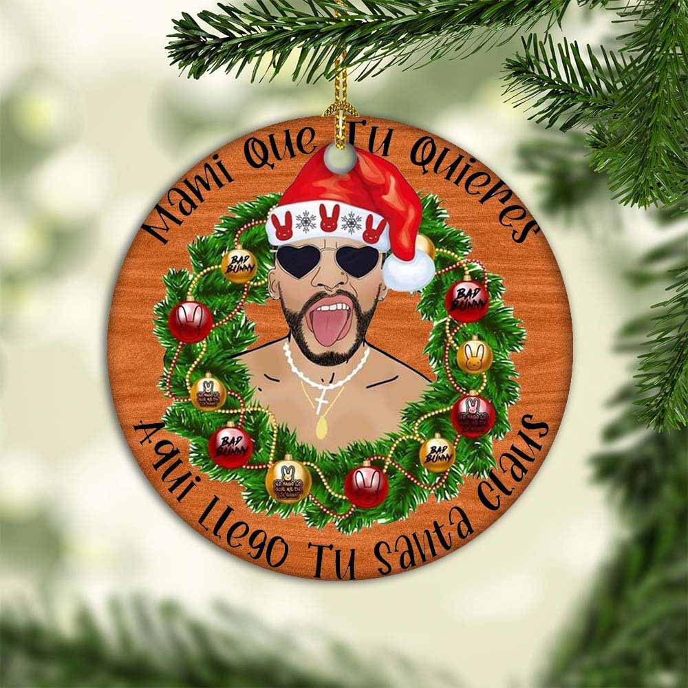 Bad Bunny Christmas Un Vareno Sin Ti 2022 Ornament Decoration