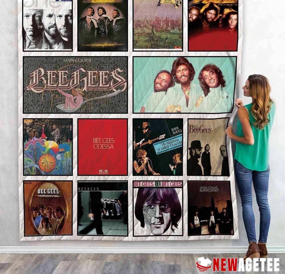 Bee Gees Musical Band Albums Covers Fleece Quilt Blanket Bee Gees Musical Band Albums Covers Fleece Quilt Blanket