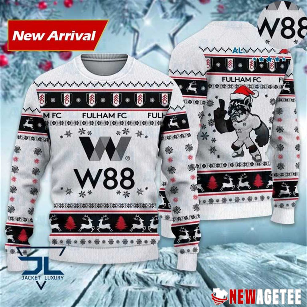 Billy Fulham Mascot Premier League Ugly Christmas Sweater
