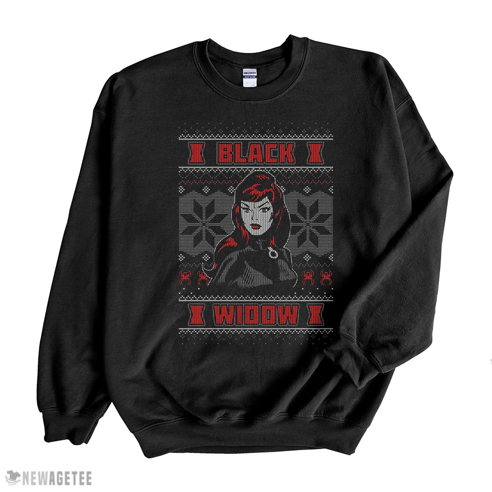 Marvel Black Widow Ugly Christmas Sweatshirt