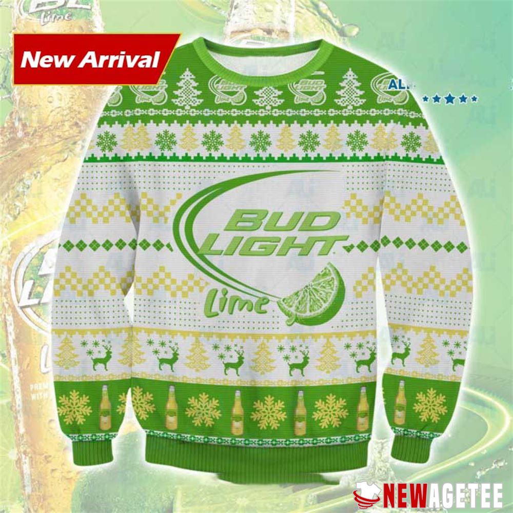 Bud Light Lime Ugly Christmas Sweater
