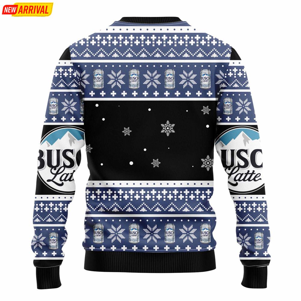 Busch Latte Beer Can Ugly Christmas Sweater