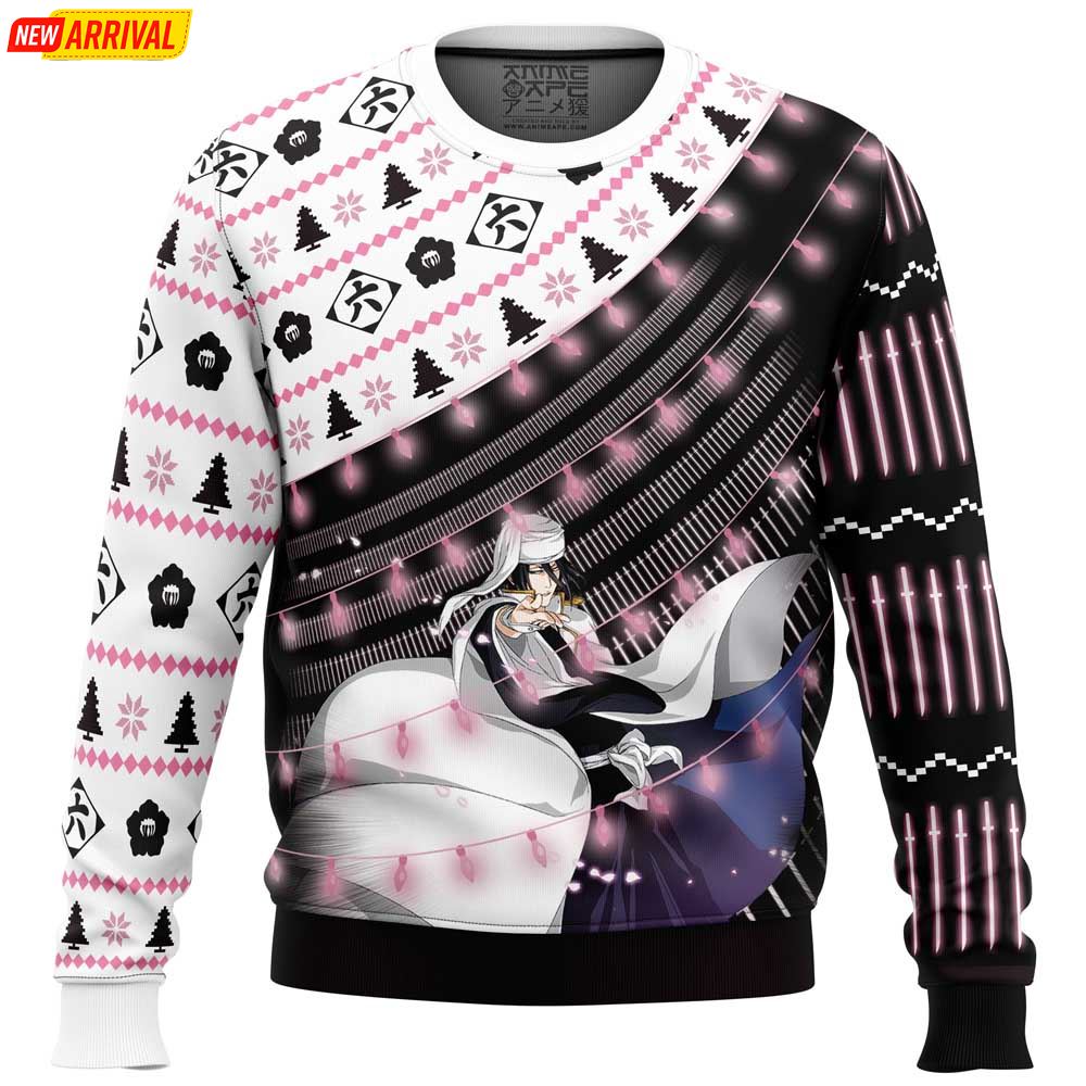 Byakuya Kuchiki Bleach Thousand Year Blood War Ugly Christmas Sweater Byakuya Kuchiki Bleach Thousand Year Blood War Ugly Christmas Sweater