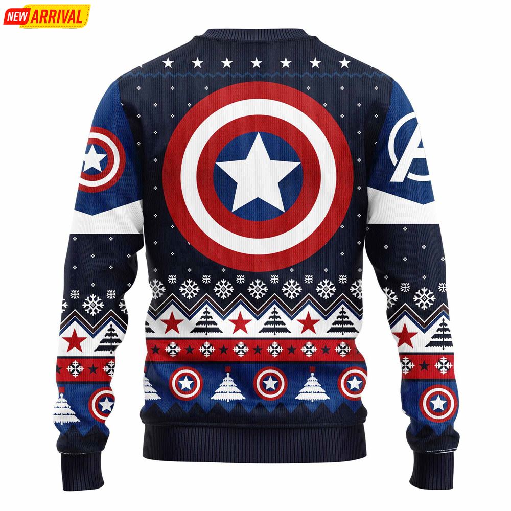 Captain America Ugly Christmas Sweater