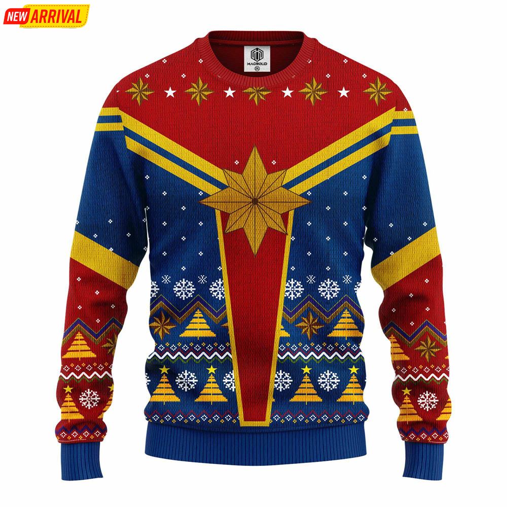 Captain Marvel Ugly Christmas Sweater