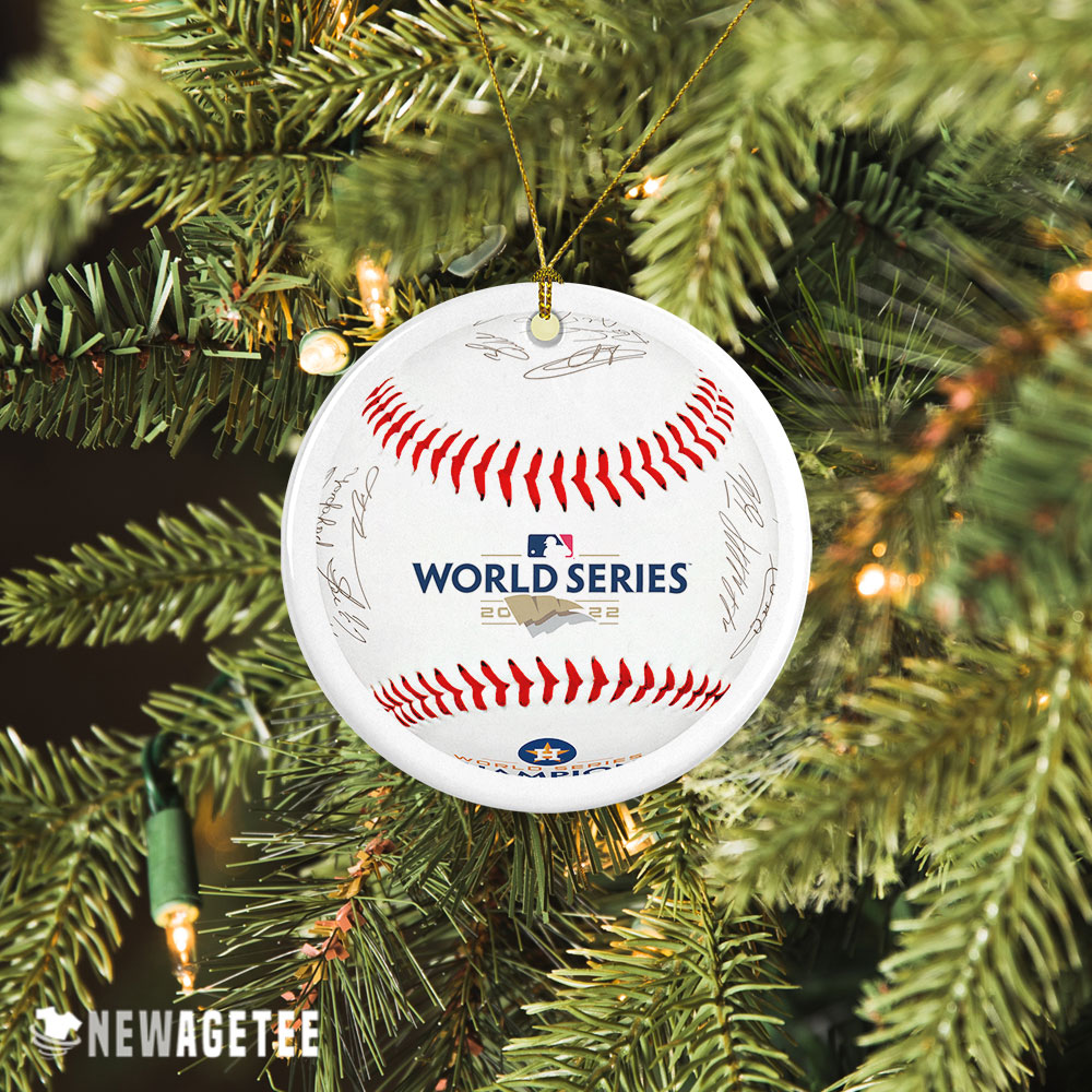 Signature Baseball Houston Astros Rawlings 2022 World Series Champions Ornament Decoration