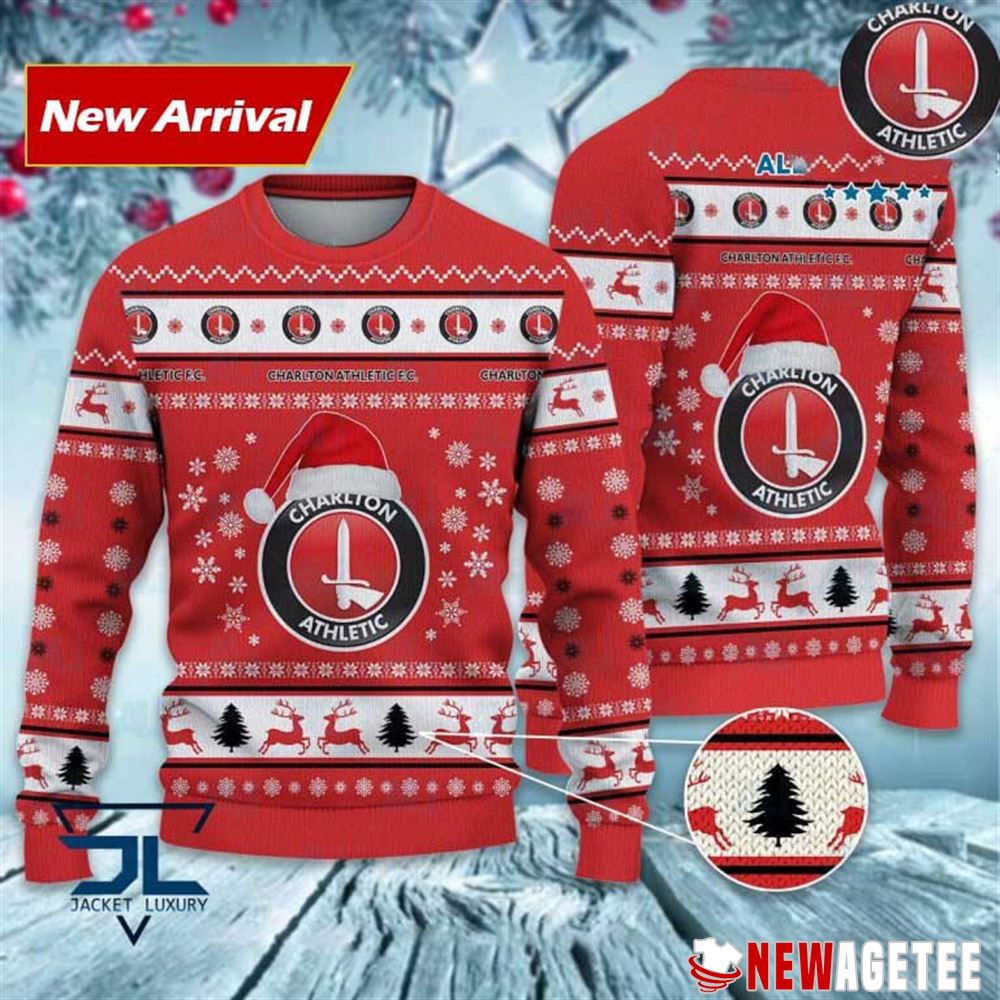 Charlton Athletic Fc Efl Championship Christmas Sweater Charlton Athletic Fc Efl Championship Christmas Sweater