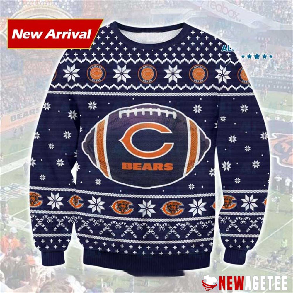 Chicago Bears Baseball Ugly Christmas Sweater Chicago Bears Baseball Ugly Christmas Sweater